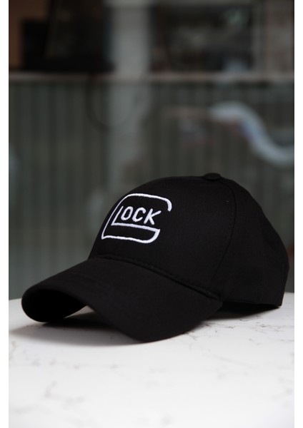 Glock Nakışlı Siyah Şapka