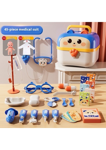 Çocuk Doktor Oyuncak Seti Simülasyon Kız Enjeksiyon Stetoskop Hemşire Tıbbi Kurtarma Çocuk Oyuncakları (Yurt Dışından)