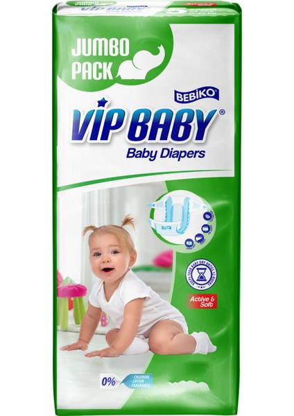 Vıp Baby Active & Soft 5 Junior 28 x 4 Adet Bebek Bezi