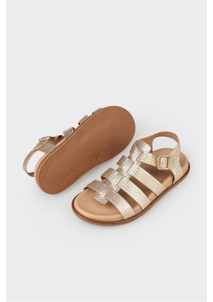 Kahve Deri Kadın Düz Sandalet modelleri