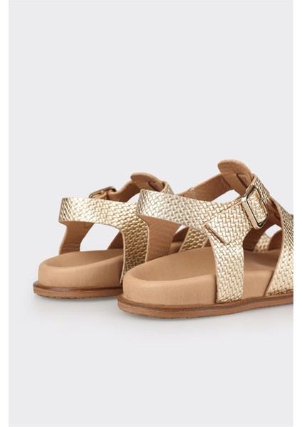 Kahve Deri Kadın Düz Sandalet indirimleri