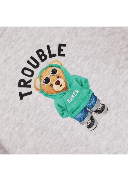 Erkek Çocuk O Yaka Uzun Kol Kalın Kışlık Tişört - (2 Yaş-7 Yaş) - 16652 - Melanj fiyatları