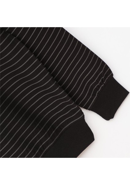Erkek Uzun Kol Ince Sweatshirt - CZT-177 - Siyah modelleri