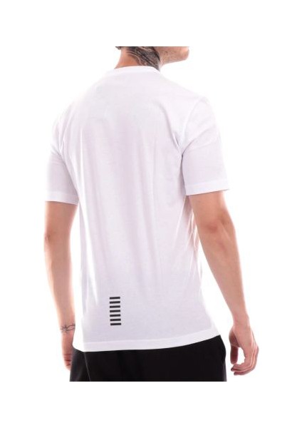Erkek Ea7 Bisiklet Yaka T-Shirt - Beyaz fiyatları