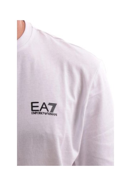Erkek Ea7 Bisiklet Yaka T-Shirt - Beyaz modelleri