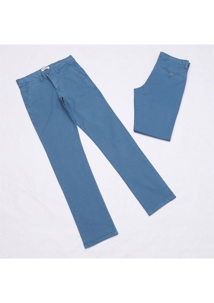 Erkek Ince Pantolon - (40-50) - PT-241 - Indigo