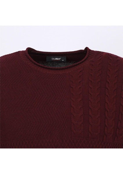 Erkek Uzun Kol Ince Sweatshirt - 189407 - Koyu Bordo fiyatları