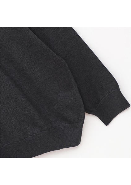 Erkek Uzun Kol Ince Polo Yaka Sweatshirt - B180856 - Antrasit fiyatları