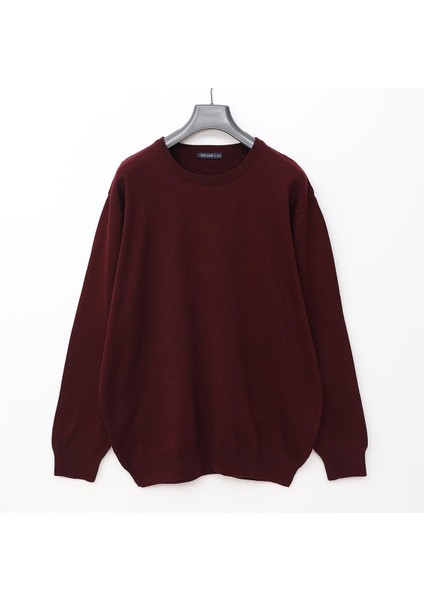 Erkek Uzun Kol Ince Polo Yaka Sweatshirt - B180856 - Koyu Bordo