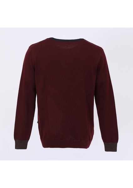 Erkek Uzun Kol Ince Sweatshirt - 180980 - Koyu Bordo modelleri