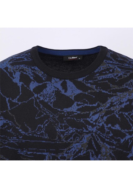 Erkek Şardonsuz Uzun Kol Ince Bisiklet Yaka Sweatshirt - 180978 - Marine fiyatları