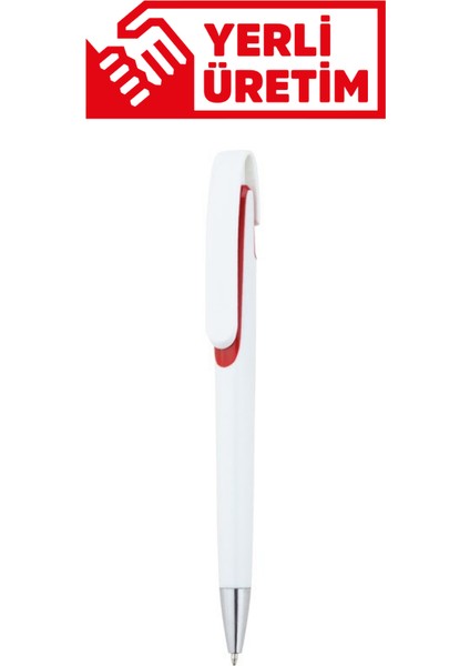 Plastik Tükenmez Kalem 100 Adet Basmalı Tükenmez Kalem Okul Iş Ofis Tükenmez Kalem