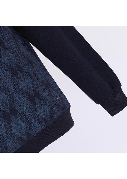 Erkek Uzun Kol Ince Tişört - PPS-3505 - Indigo indirimleri