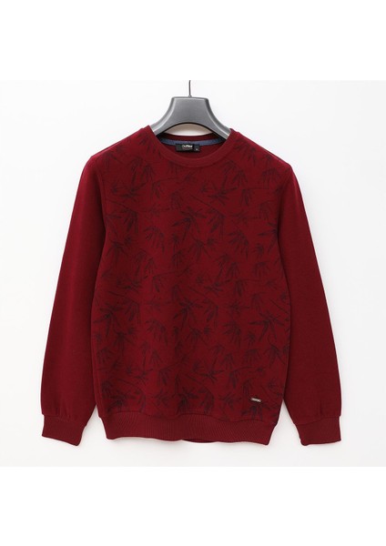 Erkek Uzun Kol Ince Tişört - PPS-3506 - Bordo