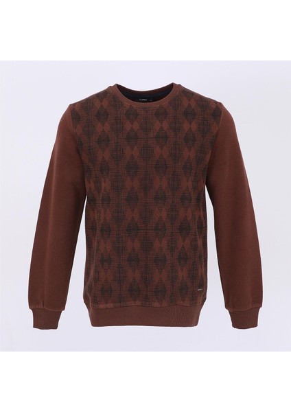 Erkek Uzun Kol Ince Tişört - PPS-3505 - Kahverengi fiyatları