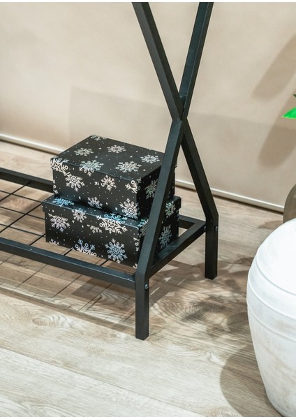 Ahşap Raflı Metal Dresuar – Salon ve Hol Için Çok Amaçlı Dekoratif Raf fiyatları