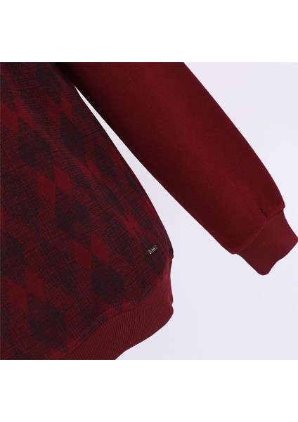 Erkek Uzun Kol Ince Tişört - PPS-3505 - Bordo modelleri