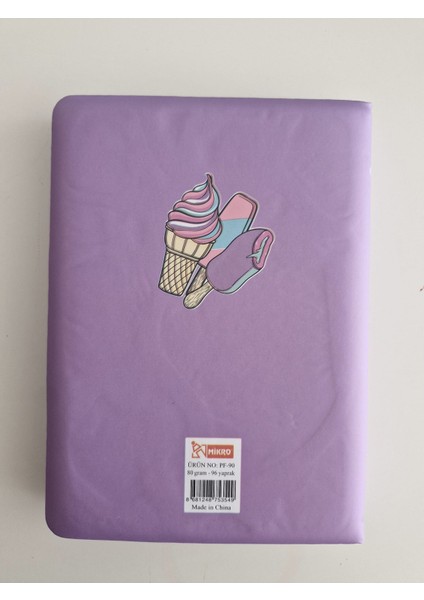 Mor Kız Görselli Yum Yum Puf Defter- 96YP -1 Adet modelleri