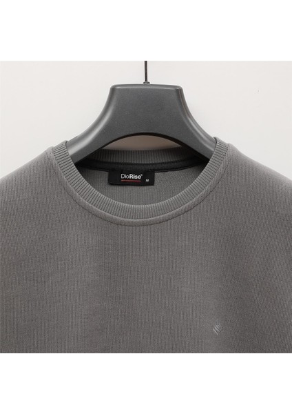 Erkek Triko Uzun Kol Ince Polo Yaka Sweatshirt - DS-3001 - Gümüş fiyatları