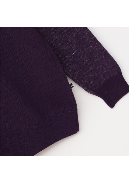 Erkek Polo Yaka Uzun Kol Ince Sweatshirt - (M-2xl) - 180780 - Mürdüm fiyatları