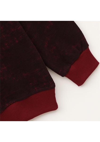 Erkek Triko Uzun Kol Ince Polo Yaka Sweatshirt - DS-3001 - Bordo modelleri