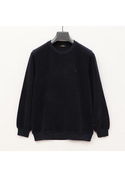 Erkek Triko Uzun Kol Ince Polo Yaka Sweatshirt - DS-3001 - Lacivert
