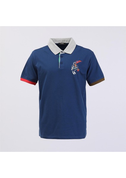 Erkek Kısa Kol Polo Yaka Tişört - PL-483 - Marine