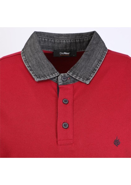 Erkek Kısa Kol Polo Yaka Tişört - PL-489 - Bordo fiyatları