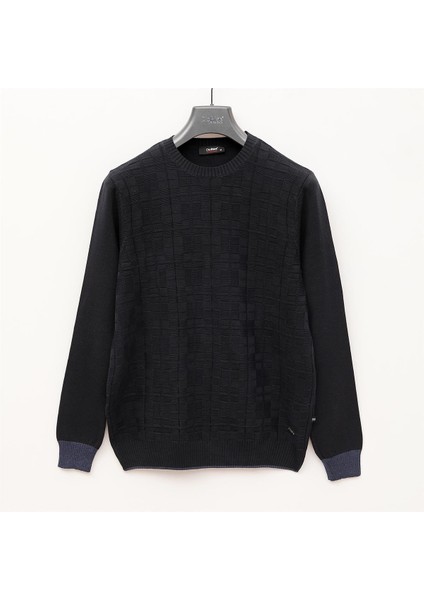 Erkek Uzun Kol Ince Sweatshirt - 180881 - Lacivert