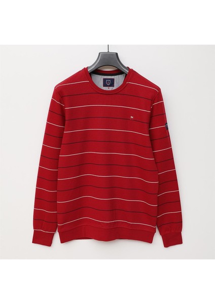 Erkek O Yaka Triko Uzun Kol Ince Kazak - (M-3xl) - CZT-139 - Kırmızı