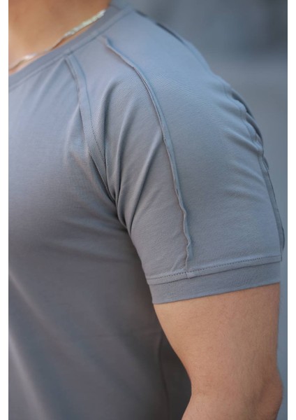 20/1 Pis Dikişli Bisiklet Yaka Tshirt