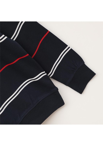 Erkek Uzun Kol Ince Polo Yaka Sweatshirt - CZT-114 - Lacivert modelleri
