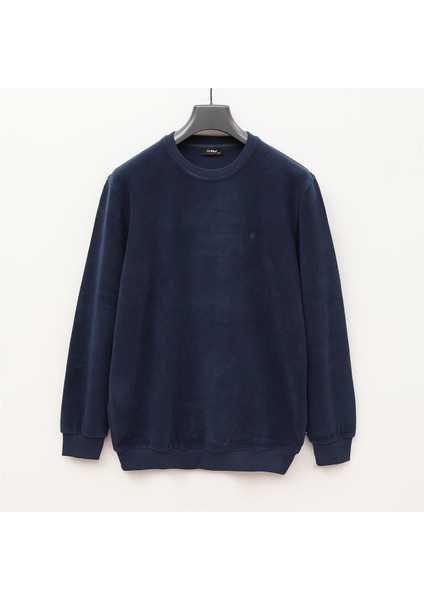 Erkek Triko Uzun Kol Ince Polo Yaka Sweatshirt - DS-3001 - Marine
