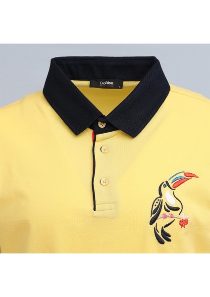 Erkek Kısa Kol Polo Yaka Tişört - PL-481 - Sarı fiyatları
