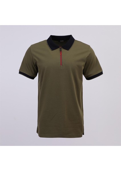Erkek Kısa Kol Polo Yaka Tişört - PL-502 - Haki