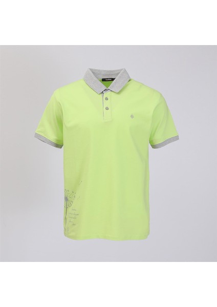 Erkek Kısa Kol Polo Yaka Tişört - PL-483 - Fıstık Yeşili