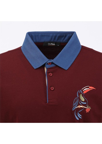 Erkek Kısa Kol Polo Yaka Tişört - PL-481 - Koyu Bordo fiyatları