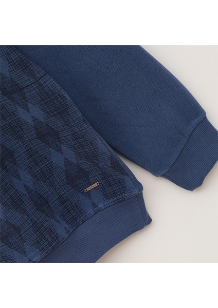 Erkek Uzun Kol Ince Polo Yaka Tişört - PPS-2505 - Indigo modelleri