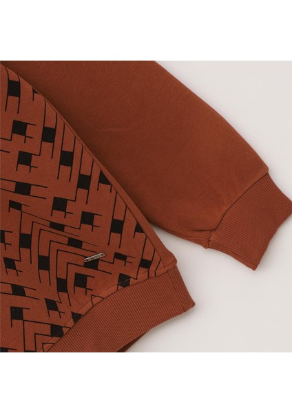 Erkek Uzun Kol Ince Polo Yaka Tişört - PPS-2507 - Kiremit modelleri