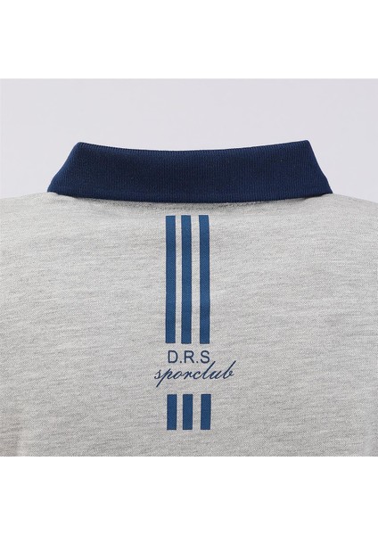 Erkek Kısa Kol Polo Yaka Tişört - PL-485 - Gri Melanj modelleri
