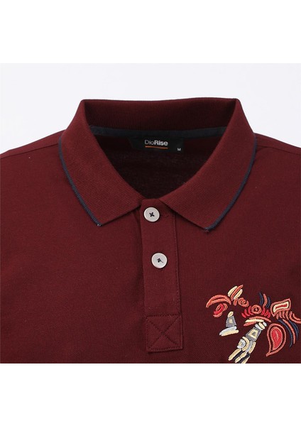 Erkek Kısa Kol Polo Yaka Tişört - PL-461 - Koyu Bordo fiyatları
