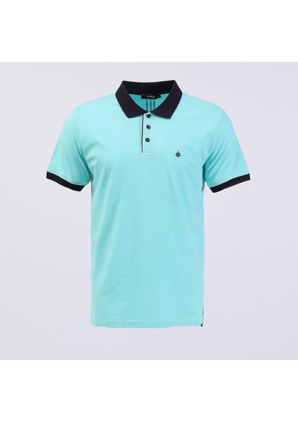 Erkek Kısa Kol Polo Yaka Tişört - PL-485 - Mint Yeşili