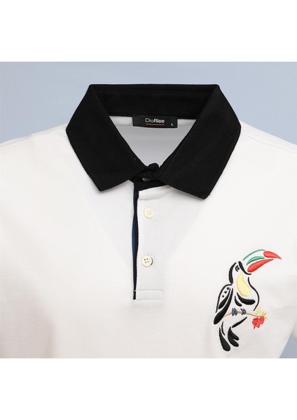 Erkek Kısa Kol Polo Yaka Tişört - PL-481 - Beyaz fiyatları