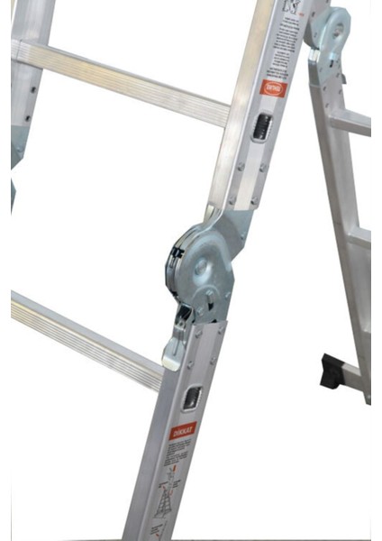 Elmas Serisi - 580 cm Çok Amaçlı Merdiven - Alüminyum - Yerli Üretim
