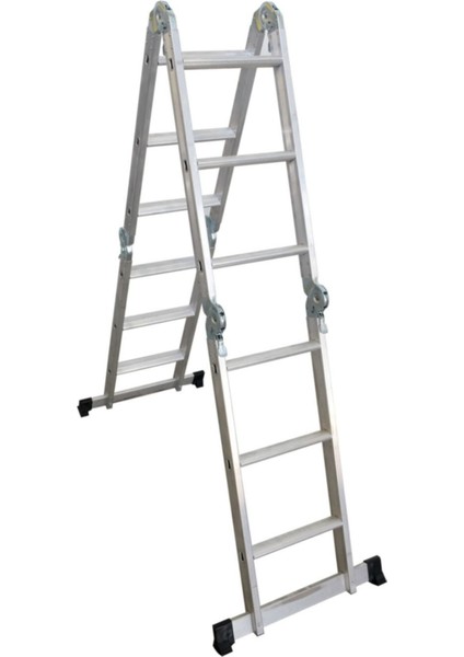 Elmas Serisi - 580 cm Çok Amaçlı Merdiven - Alüminyum - Yerli Üretim