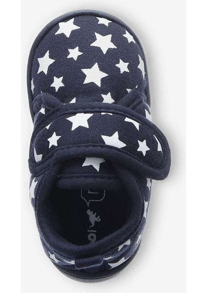 Lacivert Yıldız Desenli Erkek Çocuk Panduf modelleri