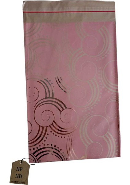 Hediye Poşeti Kendinden Bantlı Metalize Lüks Pratik Sağlam 15X25 Pembe 15'li