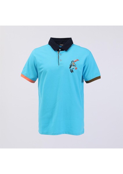 Erkek Kısa Kol Polo Yaka Tişört - PL-481 - Turkuaz