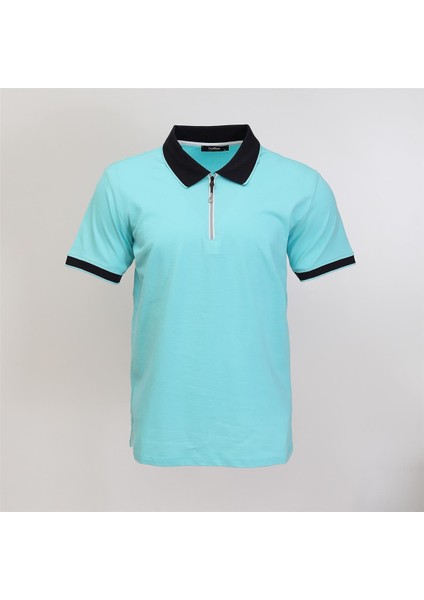 Erkek Kısa Kol Polo Yaka Tişört - PL-502 - Mint Yeşili