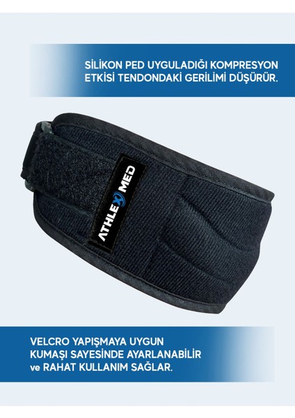 2'li Patella Destek Bandı – Silikon Pedli, Ayarlanabilir Sporcu Diz Altı Bandı, Diz Sı fiyatları